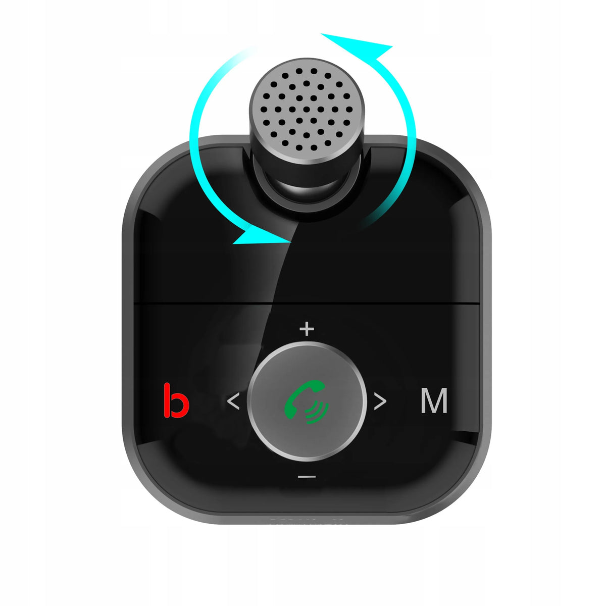 RETOO „Bluetooth FM“ garso siųstuvas, MP3 grotuvas, greitasis USB įkroviklis, SD, LCD, QC3.0, RGB