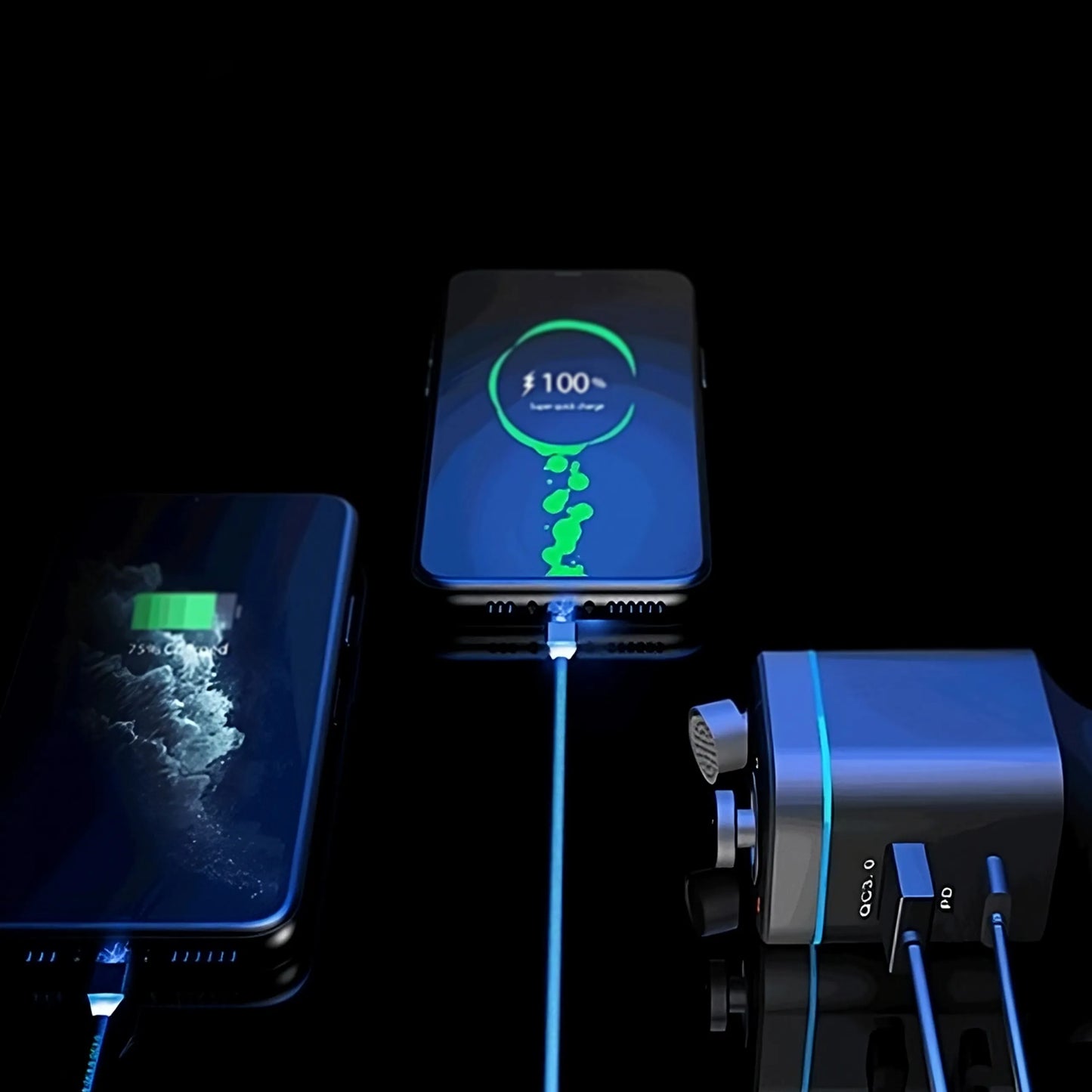 RETOO „Bluetooth“ garso FM MP3 siųstuvas + greitasis USB SD LCD QC3.0 RGB įkroviklis