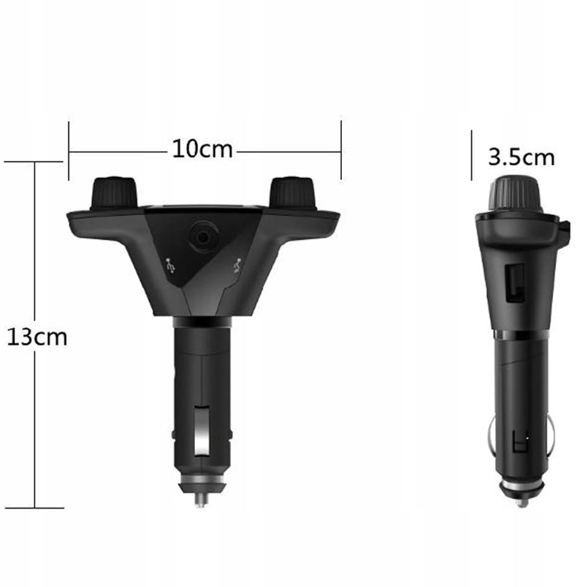 RETOO BT06 daugiafunkcis automobilinis FM siųstuvas, Bluetooth 5.0, USB, ekranas