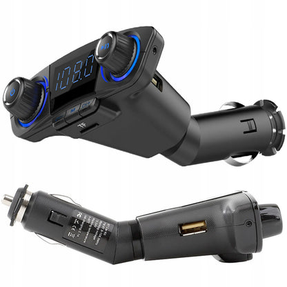 RETOO BT06 daugiafunkcis automobilinis FM siųstuvas, Bluetooth 5.0, USB, ekranas