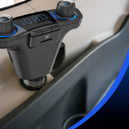 RETOO BT06 daugiafunkcis automobilinis FM siųstuvas, Bluetooth 5.0, USB, ekranas
