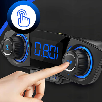 RETOO BT06 daugiafunkcis automobilinis FM siųstuvas, Bluetooth 5.0, USB, ekranas