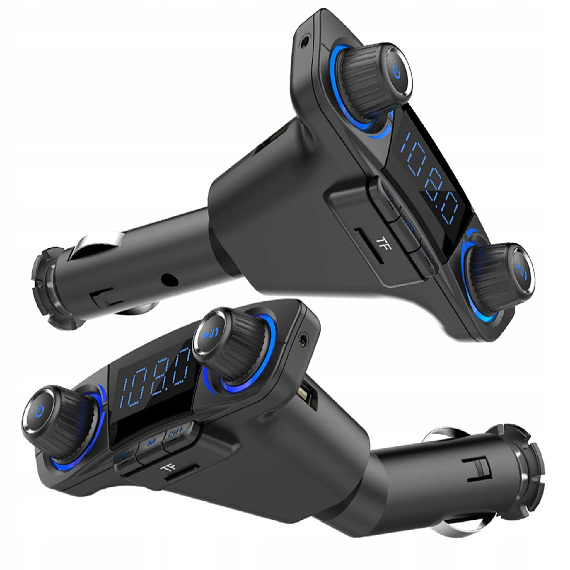 RETOO BT06 daugiafunkcis automobilinis FM siųstuvas, Bluetooth 5.0, USB, ekranas
