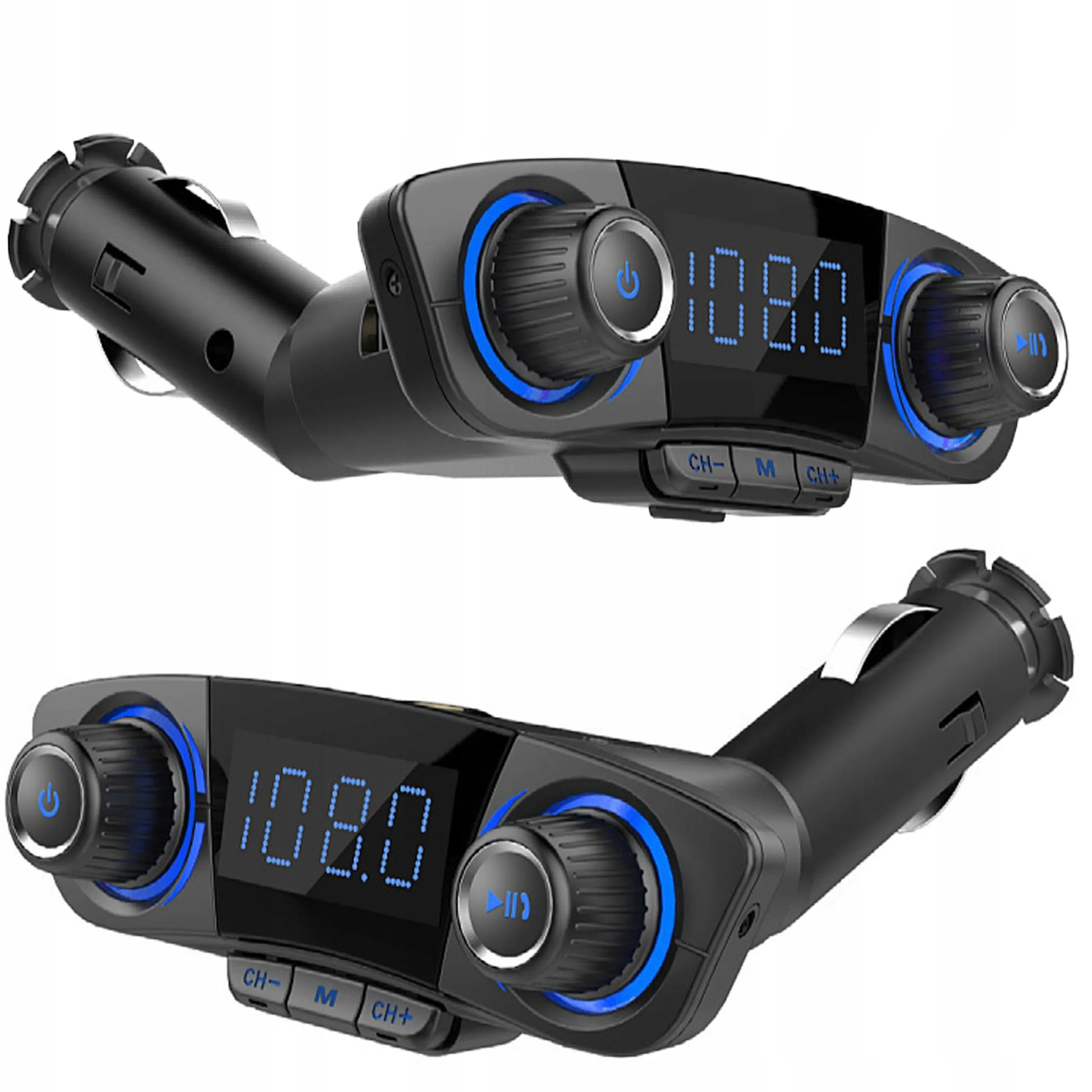 RETOO BT06 daugiafunkcis automobilinis FM siųstuvas, Bluetooth 5.0, USB, ekranas