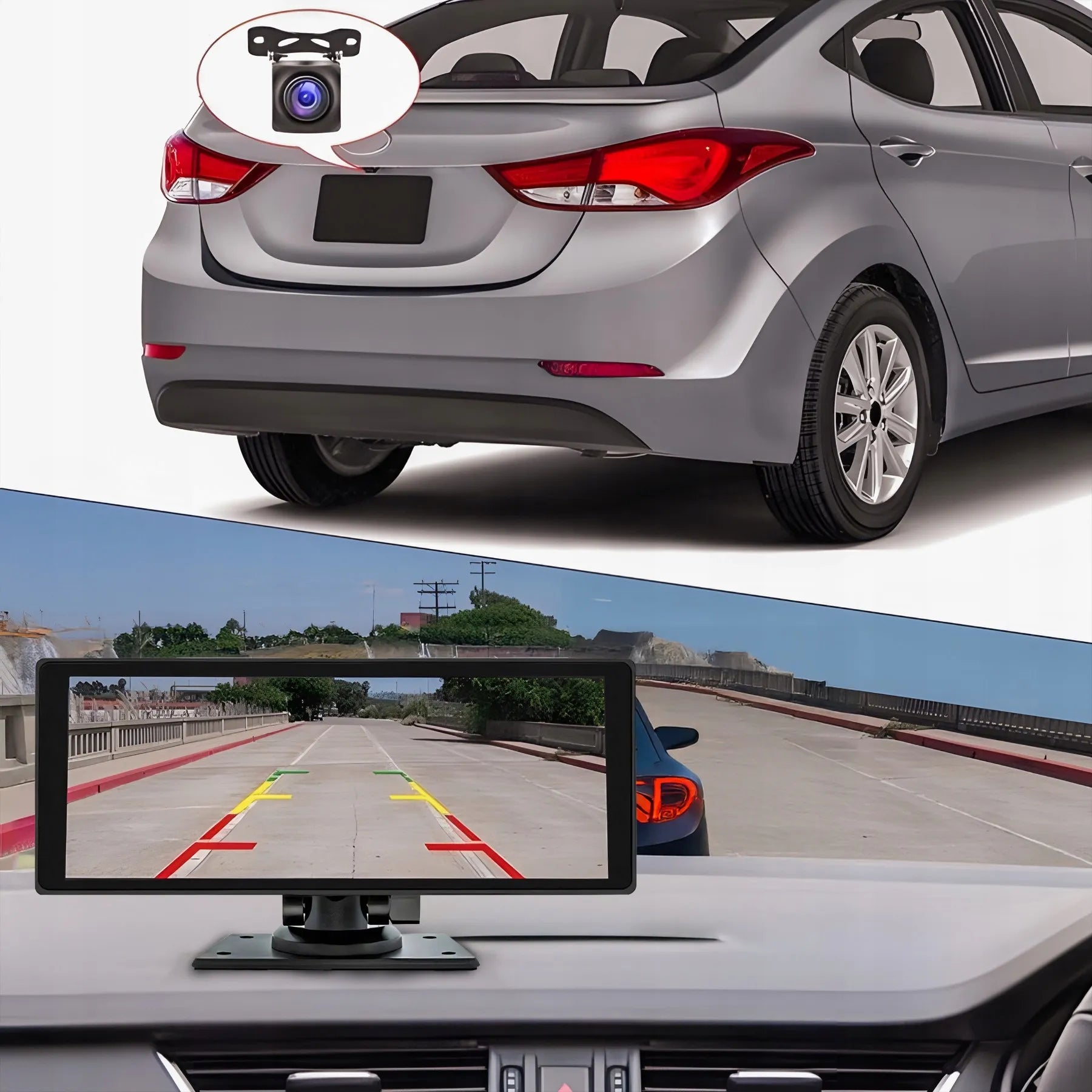 RETOO DRIVETECH ER1077 automobilinė multimedijos stotelė su CarPlay, Android Auto ir atbulinės eigos kamera