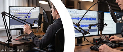 RETOO ER1189 kondensatorinis studijinis USB mikrofonas su stovu ir pop filtru