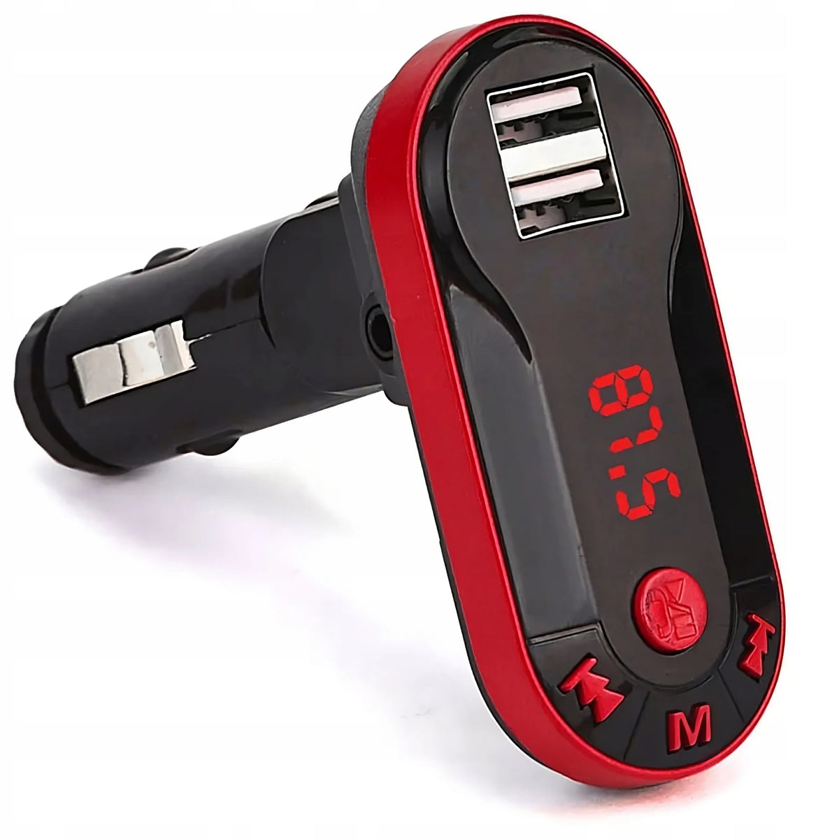 RETOO FM siųstuvas Bluetooth MP3 įkroviklis 2xUSB SD LCD laisvų rankų įranga + pultelis
