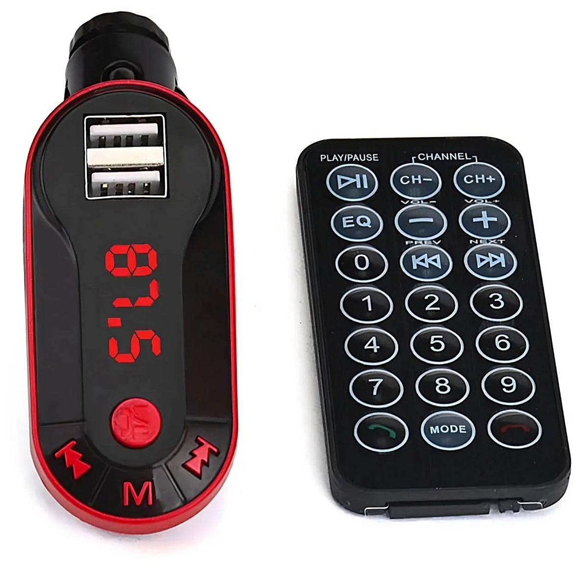 RETOO FM siųstuvas Bluetooth MP3 įkroviklis 2xUSB SD LCD laisvų rankų įranga + pultelis