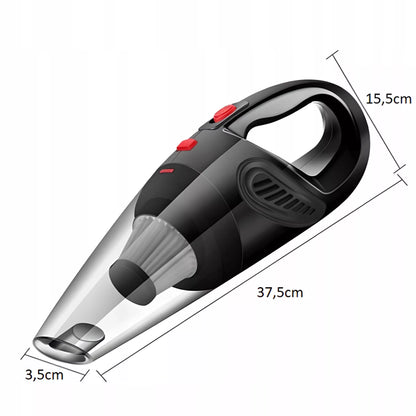 RETOO galingas rankinis automobilinis dulkių siurblys 120W 12V + antgalių rinkinys