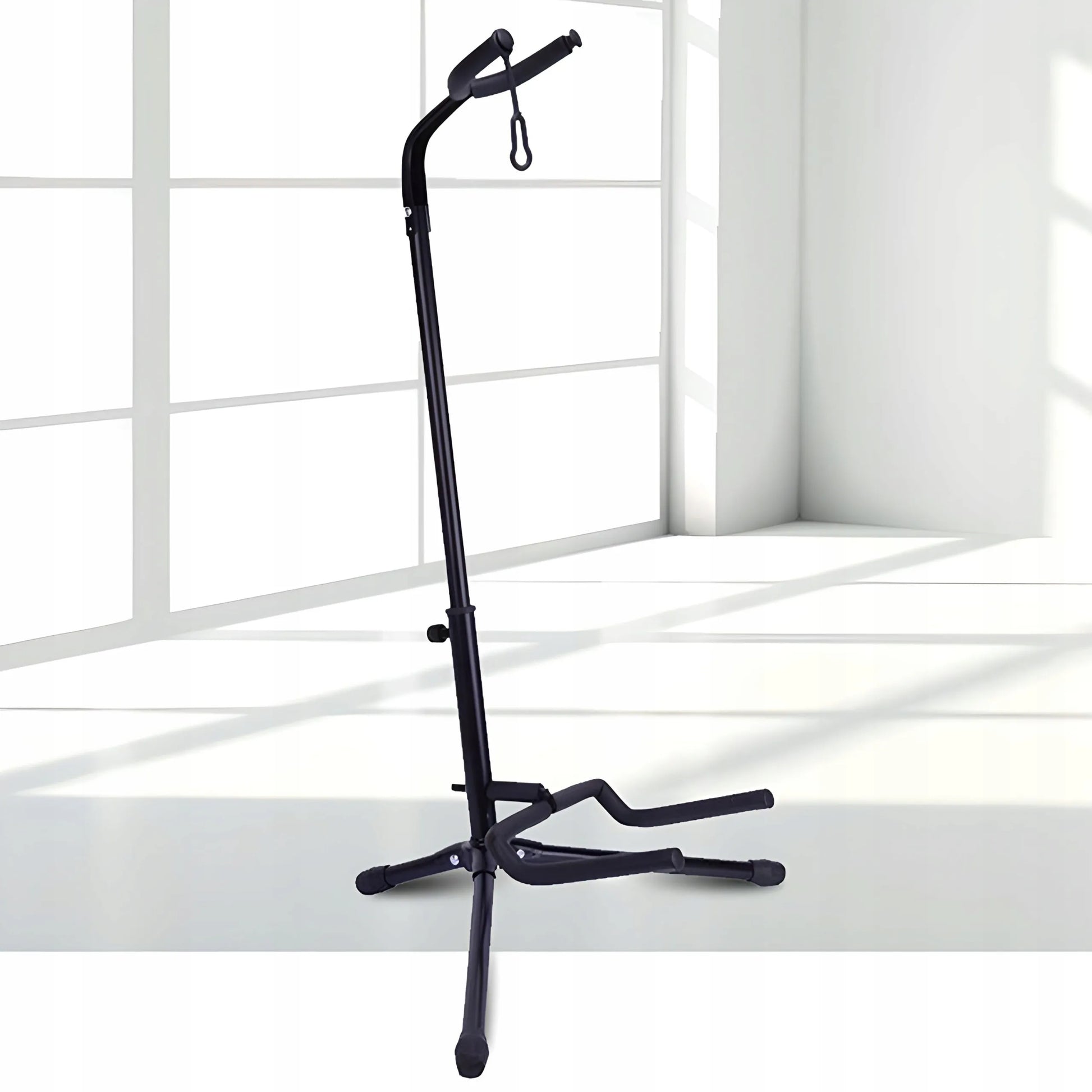 RETOO gitaros stovas su kaklo fiksatoriumi, reguliuojamas, 61–70 cm
