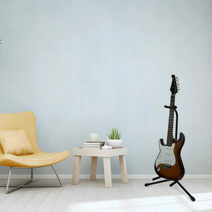 RETOO gitaros stovas su kaklo fiksatoriumi, reguliuojamas, 61–70 cm