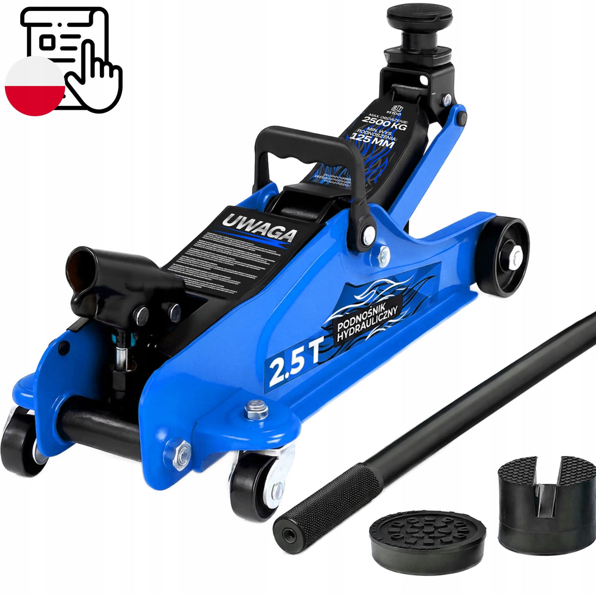 RETOO hidraulinis automobilinis keltuvas „varlė“ 2,5t su lagaminu