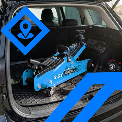 RETOO hidraulinis automobilinis keltuvas „varlė“ 2,5t su lagaminu