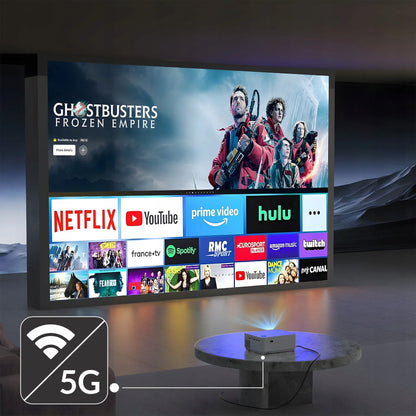 RETOO išmanusis projektorius SMART TV Wi-Fi Full HD 4K 9000 lm LCD LED Bluetooth Android