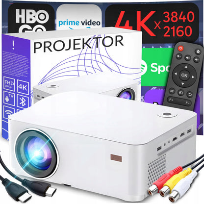 RETOO išmanusis projektorius SMART TV Wi-Fi Full HD 4K 9000 lm LCD LED Bluetooth Android