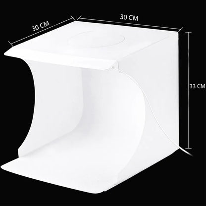 RETOO LED fotonamas be šešėlių studijinėms nuotraukoms, baltas / juodas