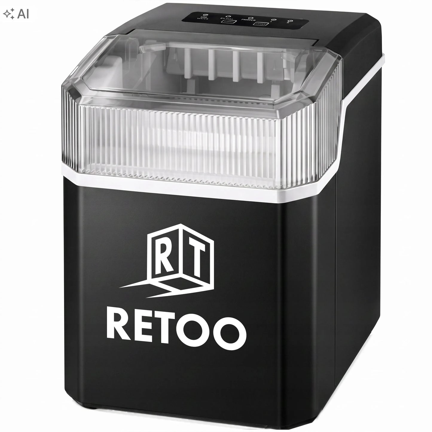 RETOO ledukų gaminimo aparatas, 85 W, 12 kg/24 val., tylus veikimas, sidabrinis
