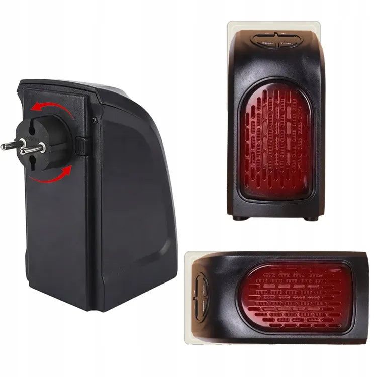 RETOO mini elektrinis sieninis šildytuvas su pulteliu, 400W
