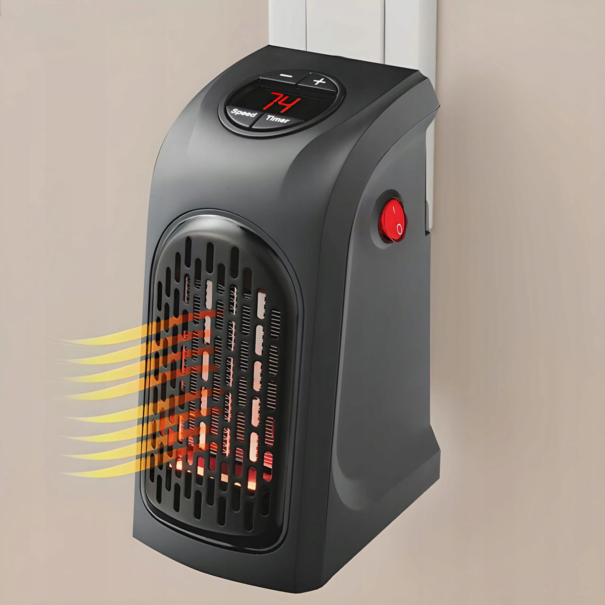 RETOO mini elektrinis sieninis šildytuvas su pulteliu, 400W