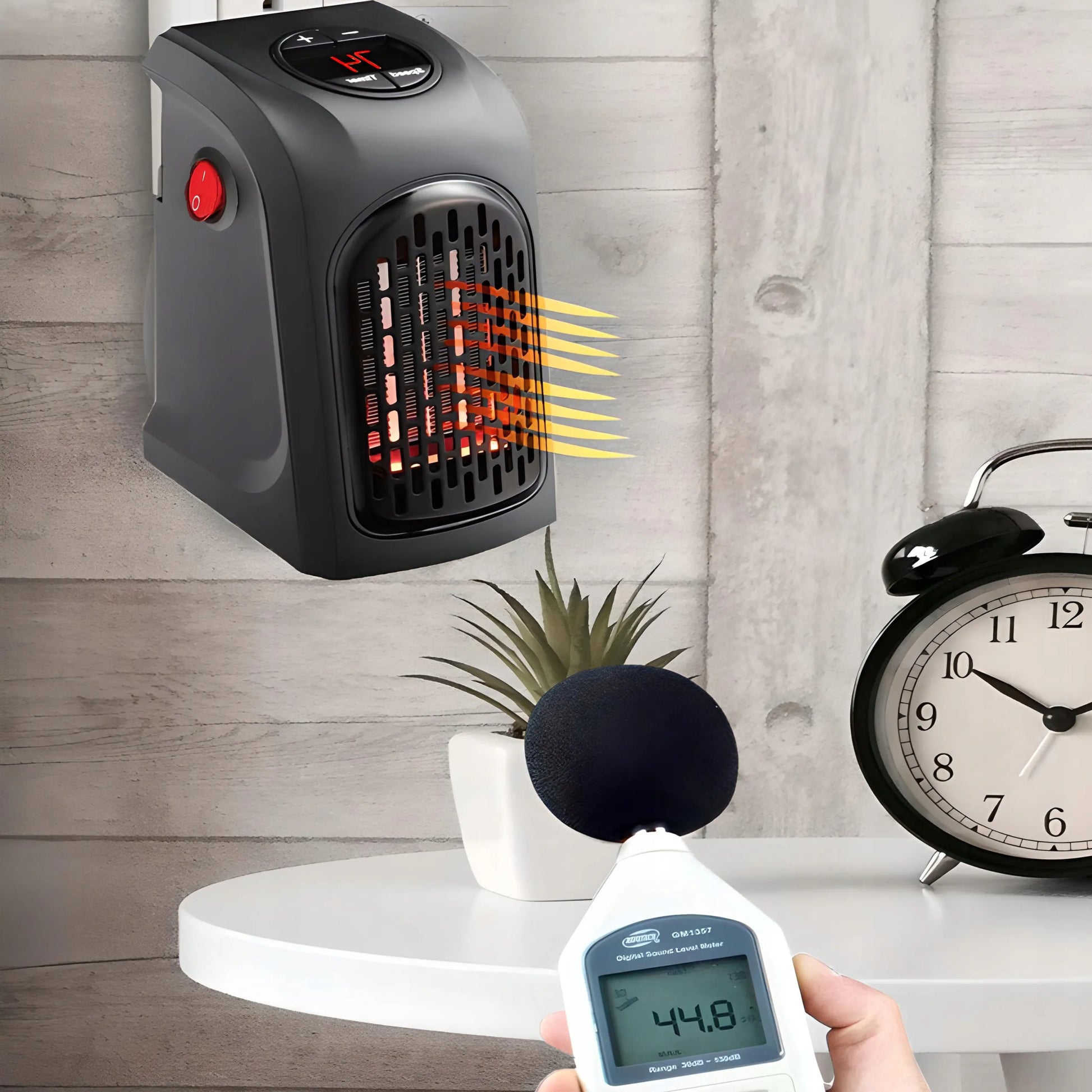 RETOO mini elektrinis sieninis šildytuvas su pulteliu, 400W