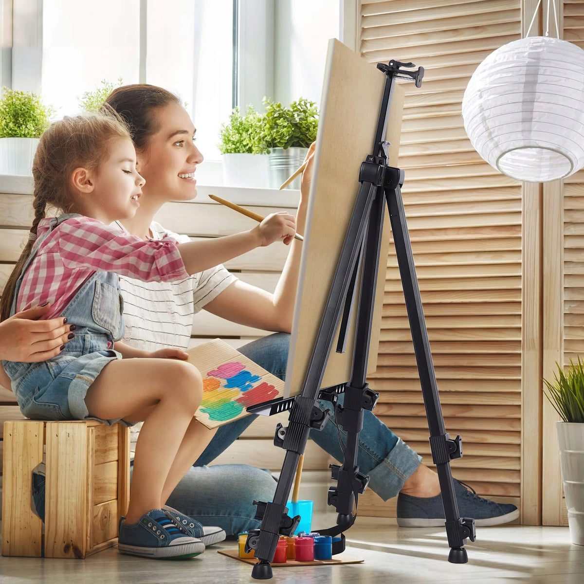 RETOO O004 trijų kojų lauko molbertas, 158 cm, su dėklu
