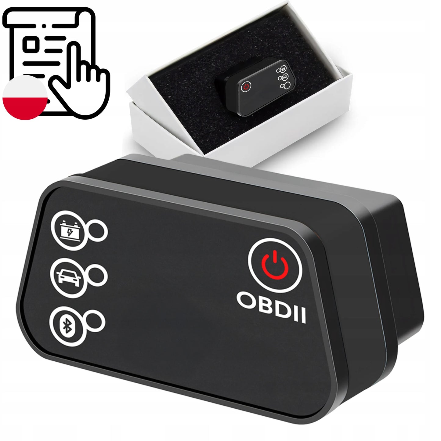 RETOO OBD2 Bluetooth diagnostikos sąsaja, lenkų kalba, klaidų trynimo testeris