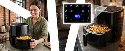 RETOO oro gruzdintuvė AIR FRYER 3,2L orkaitė 1200W 10 režimų