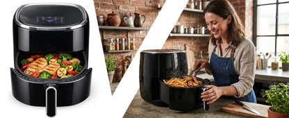 RETOO oro gruzdintuvė AIR FRYER 3,2L orkaitė 1200W 10 režimų