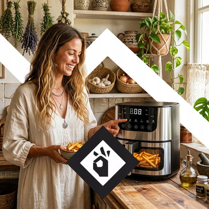 RETOO oro gruzdintuvė AIR FRYER 7L orkaitė 1500W 7 režimai