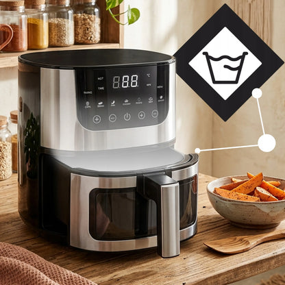 RETOO oro gruzdintuvė AIR FRYER 7L orkaitė 1500W 7 režimai