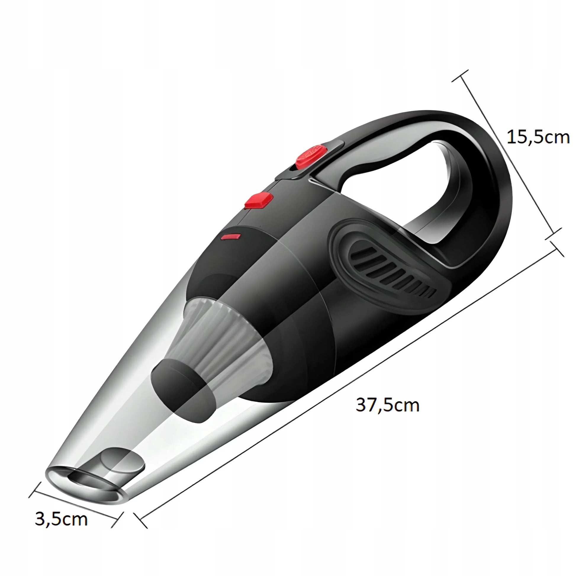 RETOO rankinis automobilinis dulkių siurblys 12 V, 120 W, 4200 Pa, HEPA, galingas, su antgalių rinkiniu