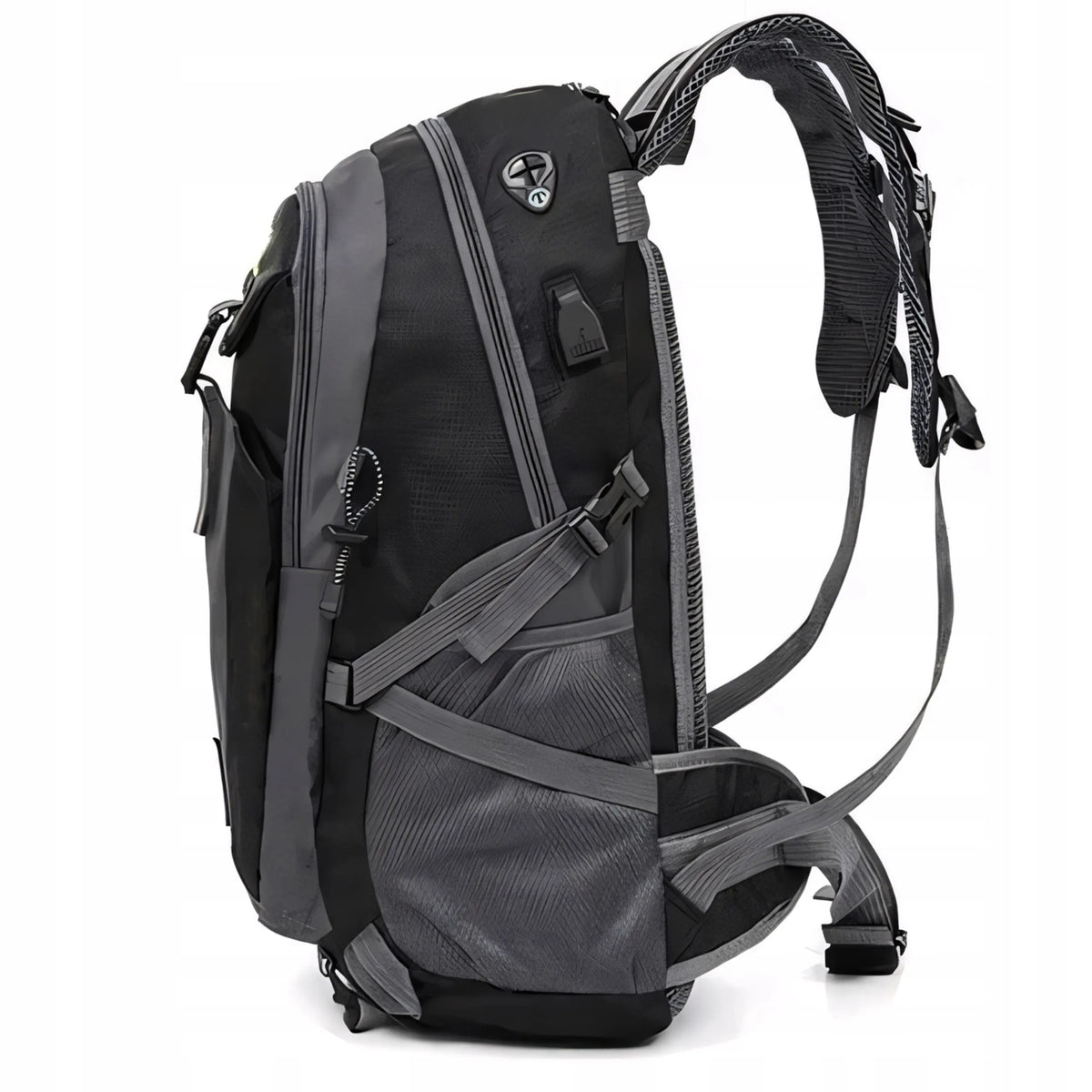 RETOO SR325 turistinė, kelioninė ir žygių kuprinė, juoda, iki 40 l