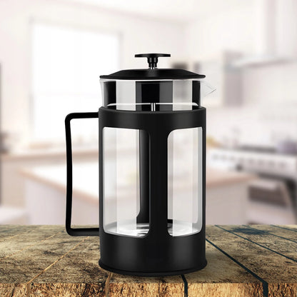 RETOO stiklinis French Press kavos ir arbatos plikiklis, 1 l