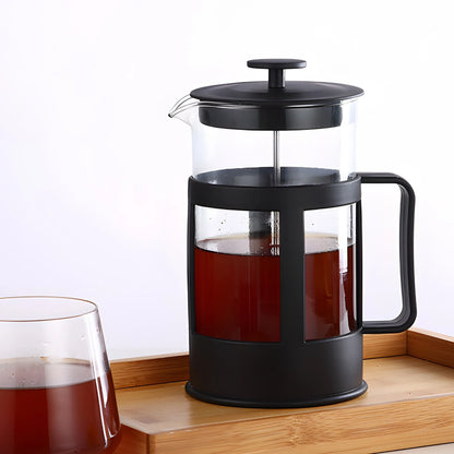 RETOO stiklinis French Press kavos ir arbatos plikiklis, 1 l