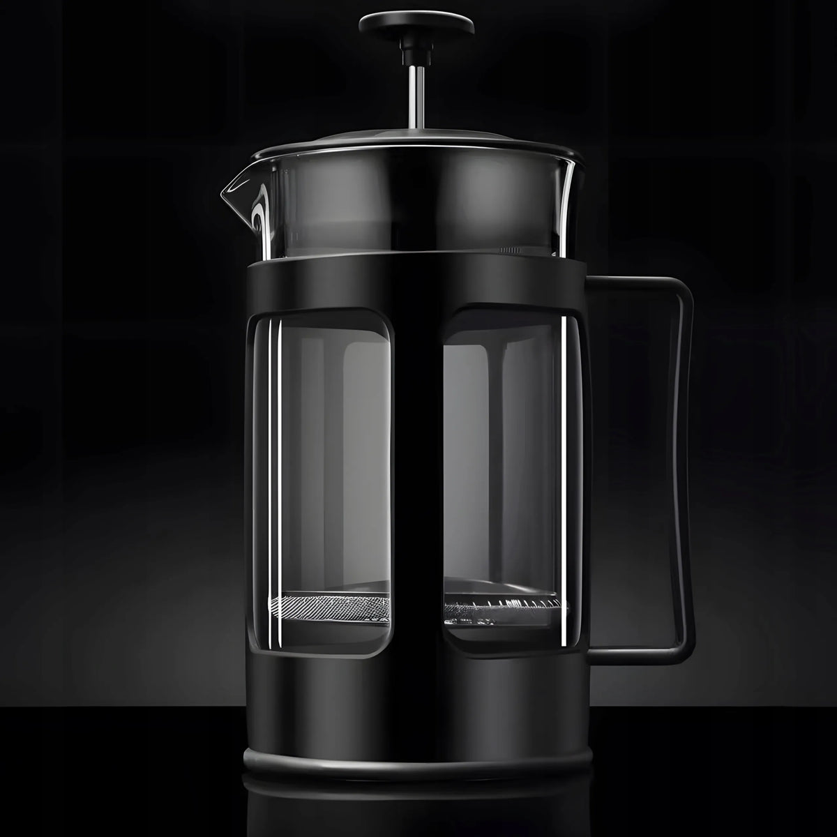RETOO stiklinis French Press kavos ir arbatos plikiklis, 1 l