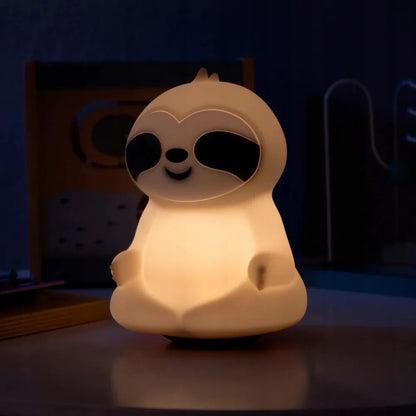 RGB Silikoninė Naktinė Lempa Vaikams su Pulteliu