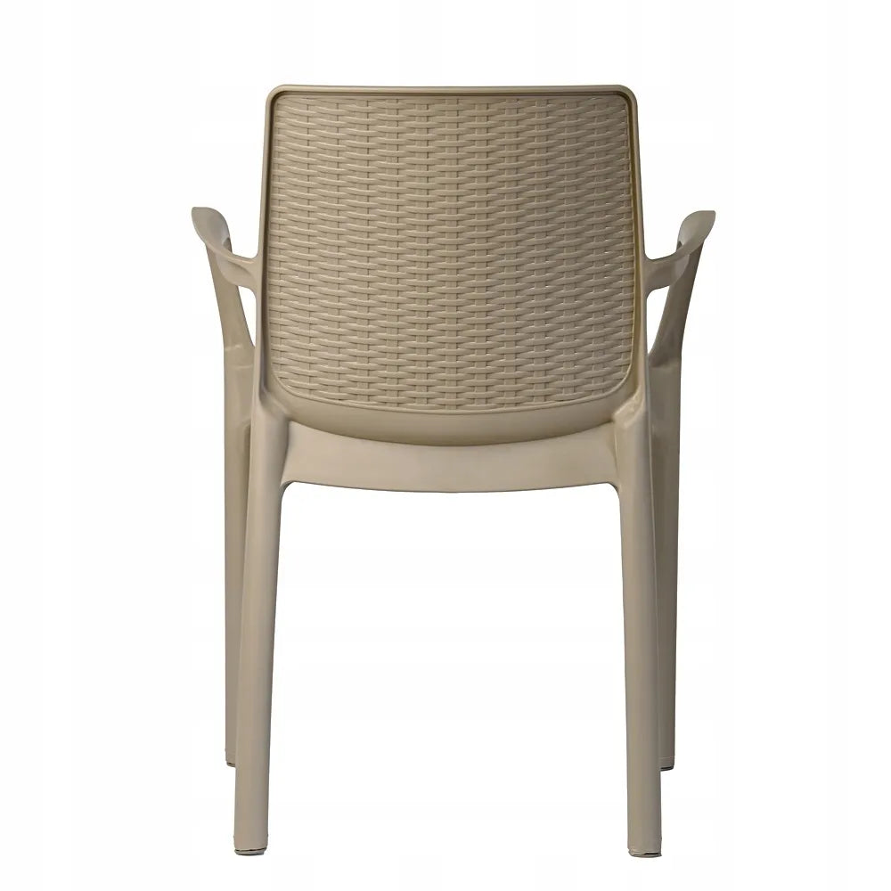 „Riviera“ sodo baldų komplektas – 4 kėdės ir 82 × 82 cm stalas