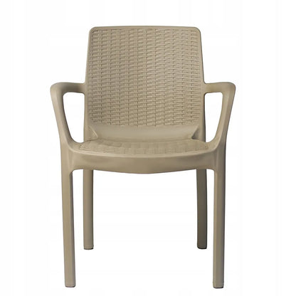 „Riviera“ sodo baldų komplektas – 4 kėdės ir 82 × 82 cm stalas