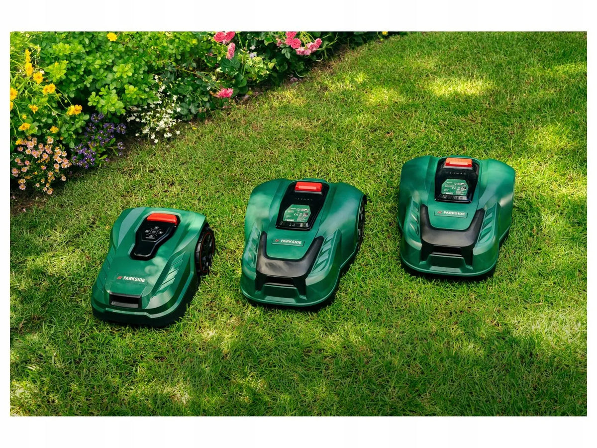 Robotė vejapjovė Parkside PAMRC 250 A1 CITY 20V 2Ah 250m² X20V