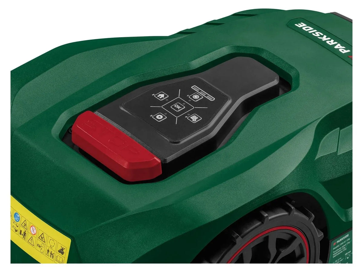 Robotė vejapjovė Parkside PAMRC 250 A1 CITY 20V 2Ah 250m² X20V