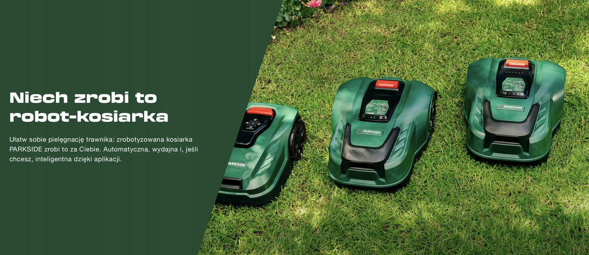 Robotė vejapjovė Parkside PAMRC 250 A1 CITY 20V 2Ah 250m² X20V