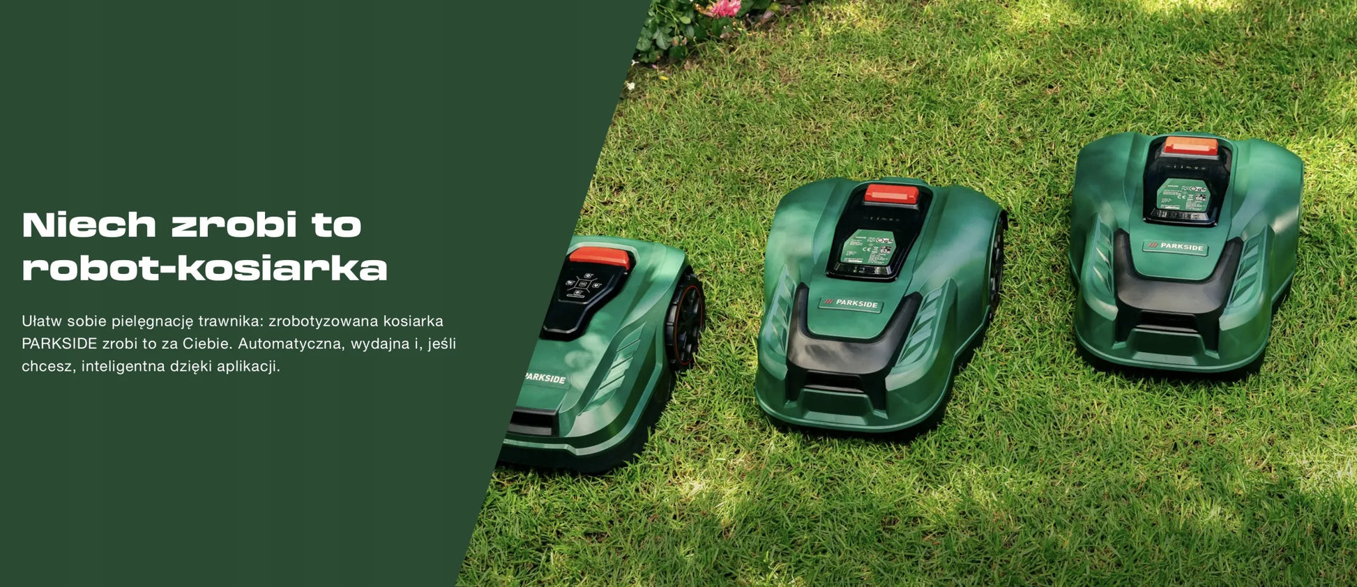 Robotė vejapjovė Parkside PAMRC 250 A1 CITY 20V 2Ah 250m² X20V