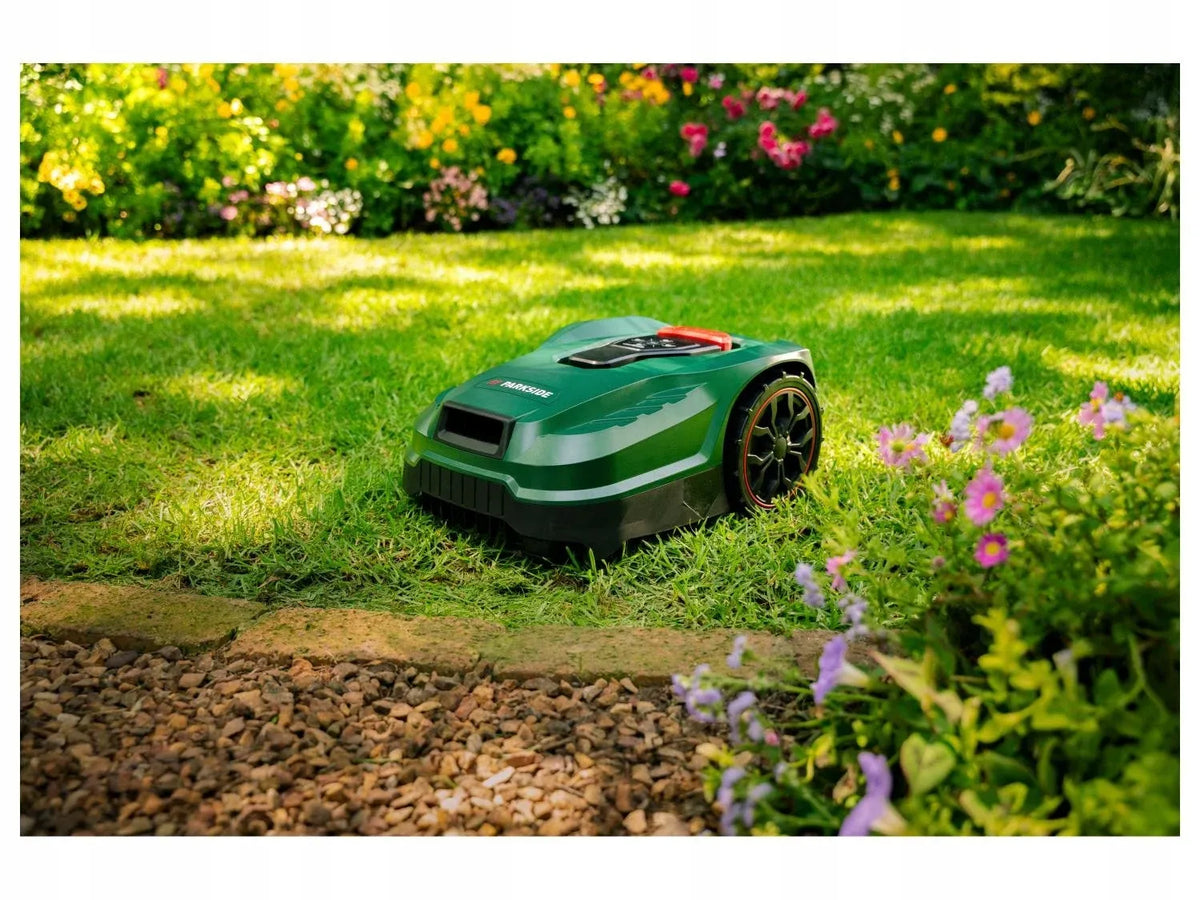 Robotė vejapjovė Parkside PAMRC 250 A1 CITY 20V 2Ah 250m² X20V
