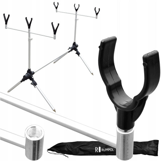 Rumpol meškerių stovas Rod Pod 3 meškerėms, stabilus ir reguliuojamas