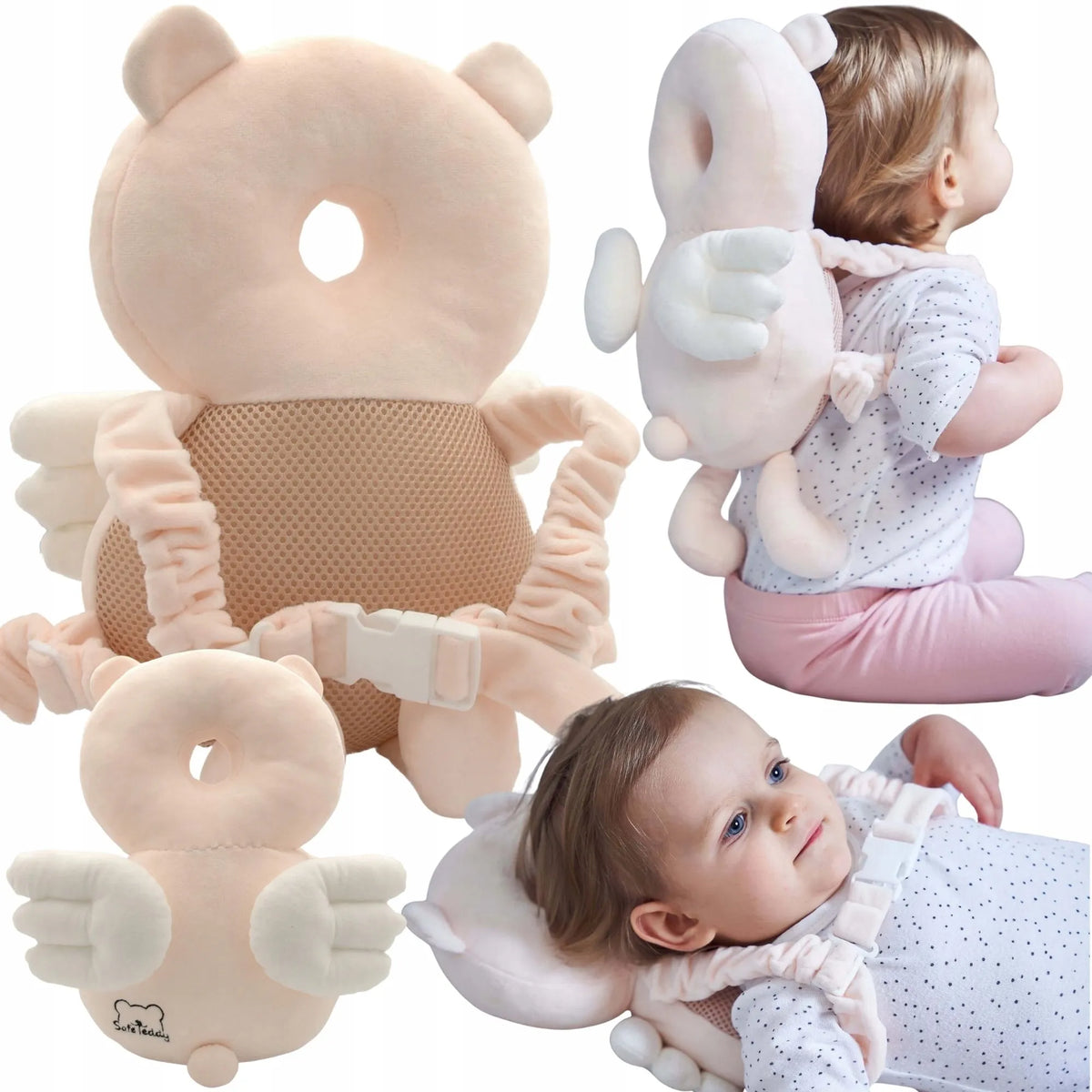 SafeTeddy meškučio formos diržai saugiam vaikščiojimo mokymuisi