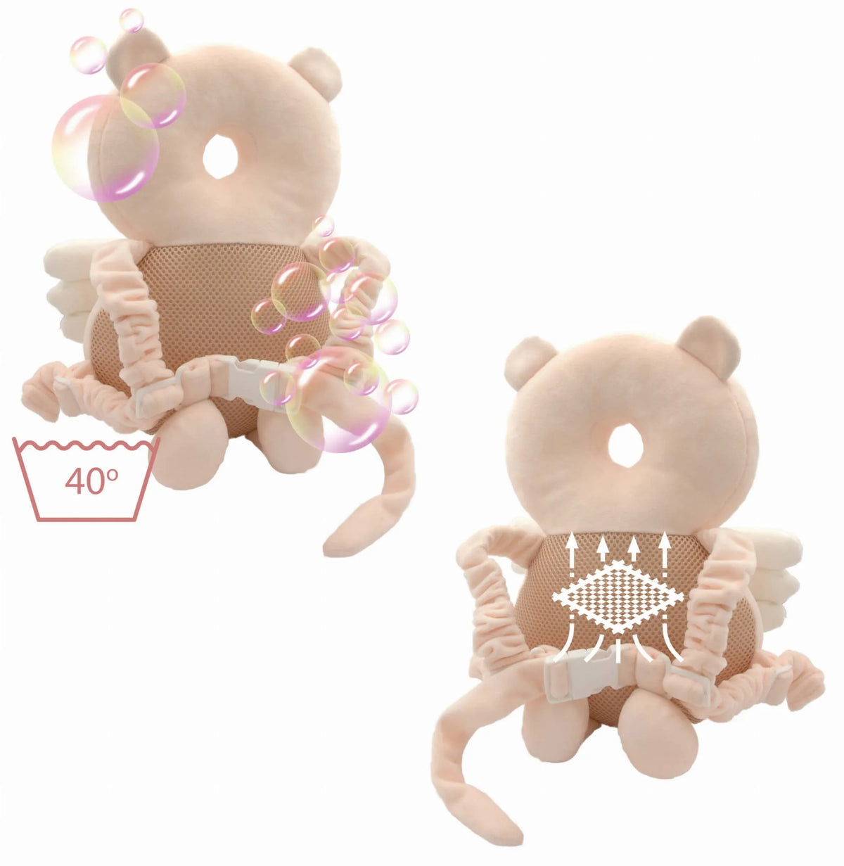 SafeTeddy meškučio formos diržai saugiam vaikščiojimo mokymuisi