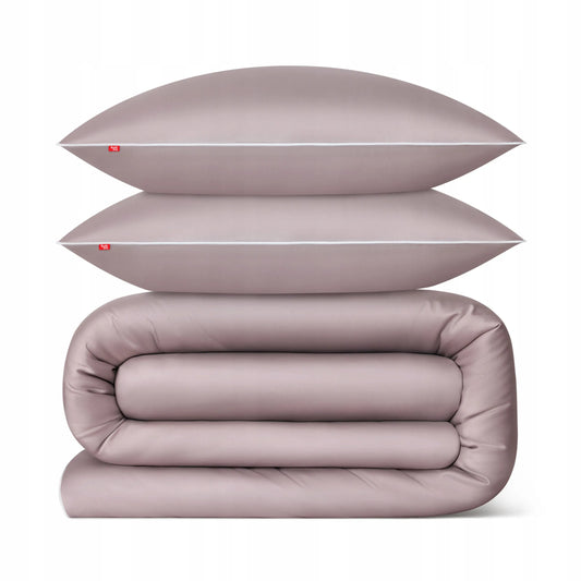 Satininė patalynė 200x220 + 2 užvalkalai 70x80, 100% medvilninės patalynės komplektas