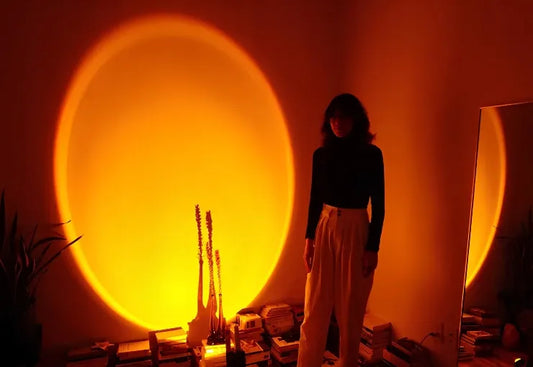 Saulėlydžio projektorius SUNSET – saulėtekio ir saulėlydžio projekcinė lempa | LED, USB