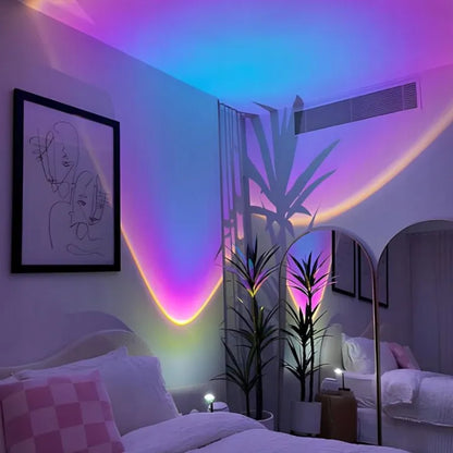 Saulėlydžio projektorius SUNSET – saulėtekio ir saulėlydžio projekcinė lempa | LED, USB