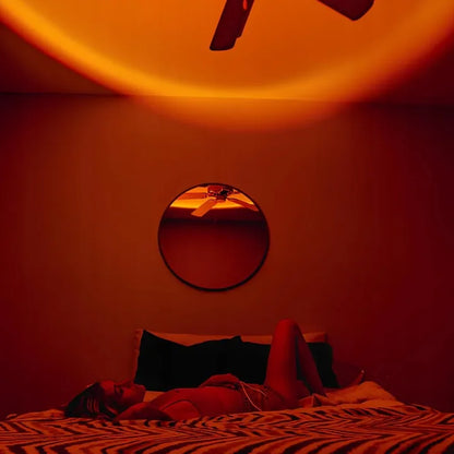 Saulėlydžio projektorius SUNSET – saulėtekio ir saulėlydžio projekcinė lempa | LED, USB